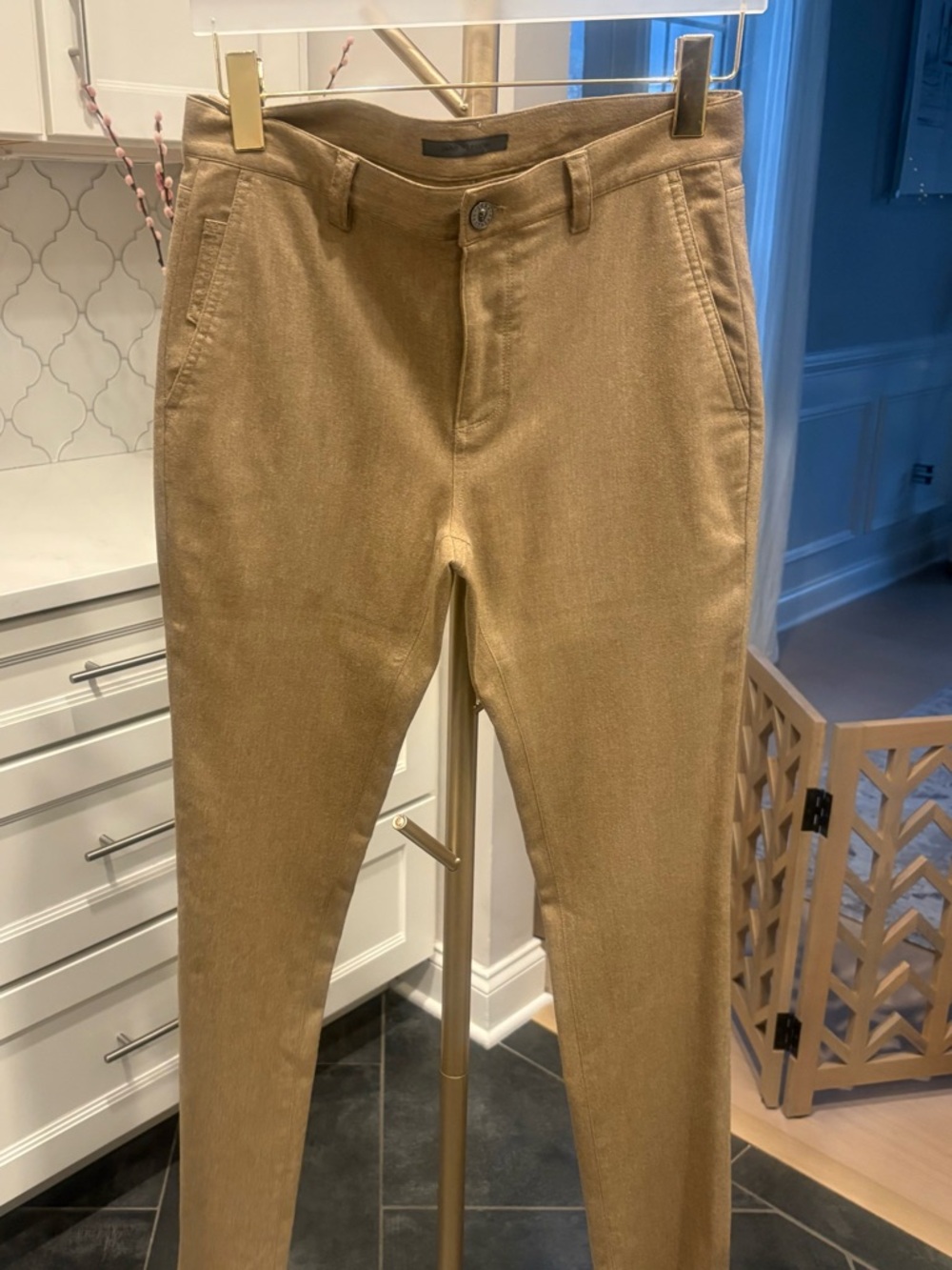 Men's John Varvatos camel wool and cashmere pants